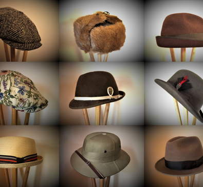 9x9 grid of hats